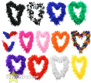 65 GRAM FEATHER BOA FANCY DRESS ACCESSORY HEN NIGHT PARTY BULK WHOLESALE - Picture 1 of 19