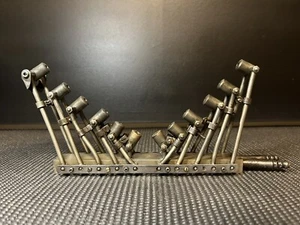 Litton Lathe Single Jet 12 Burner Cradle Lathe Torch Cradle Burner Glass Lathe - Picture 1 of 6