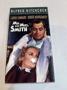 Mr. and Mrs. Smith (VHS, 2000, B&W) Alfred Hitchcock • Carole Lombard - Picture 1 of 9