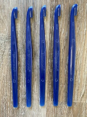 TUPPERWARE~NEW~Set of 5 Navy Blue Citrus Peelers~Orange & Lemon~Gadget~ - Image 1 of 4