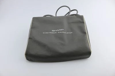 Calculadora electrónica Sharp ELSI 803 de colección y cubierta de escritorio oficina computación Foto 1 de 4