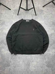 YVES SAINT LAURENT YSL VINTAGE 90s HANDLE KNIT SWEATER FADED OVERSIZED Size M - Picture 1 of 14