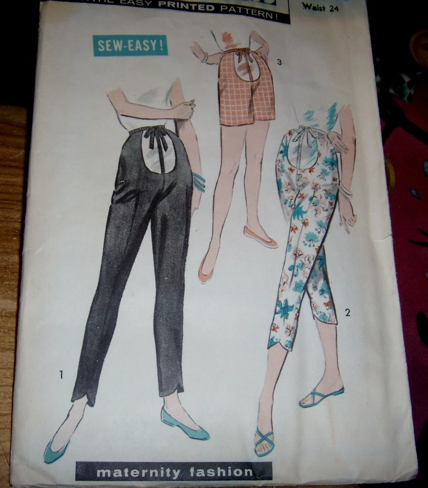   VINTAGE CUT 70's-80's ADVANCE PATTERN  PANTS ABOVE ANKLE,SHORTS WASTE24  SIZE  - Image 1 of 1
