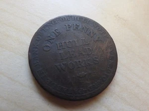 Hull Lead Works I.K.Picard 1 Penny Token 1812 (myrefn7248B) - Picture 1 of 4