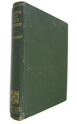 1910 Personal and Party Government in Reign of George III, Probable 1st Ed. - Image 1 of 3