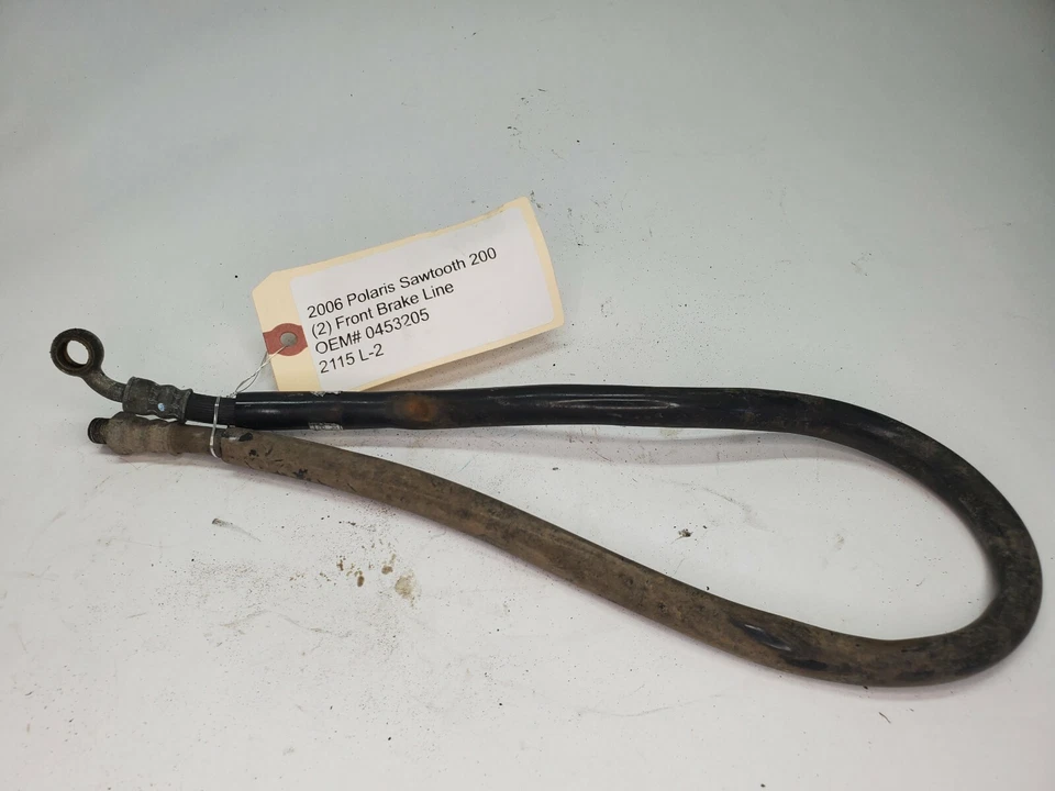 2006 POLARIS SAWTOOTH 200 FRONT Brake LINE 原始设备制造商 #0453205 2115(L-2) — 第 1/1 张图片