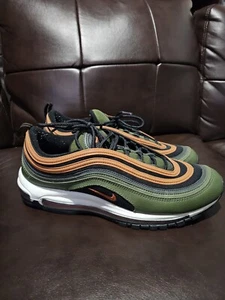 Men’s Nike Air Max 97 Black Olive Sneakers Shoes Size 13 DQ4687-300 - Picture 1 of 8