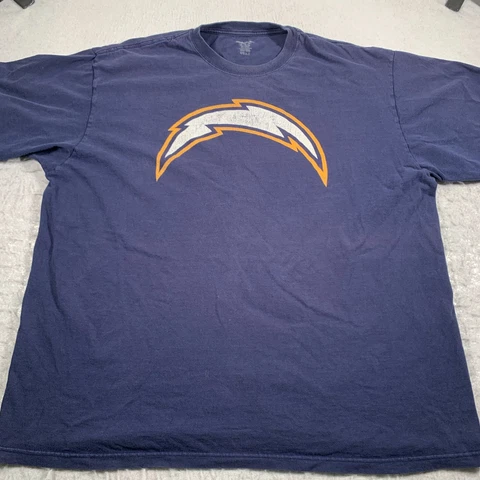 San Diego Chargers Shirt Mens 2XL Blue NFL Reebok Cover
