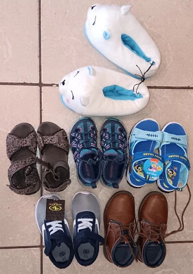 Lote de 5 + 1 Chinelos de Presente Merrel Baby Shark Izod Sandálias Sapatos Atlético Menino - Imagem 1 de 4