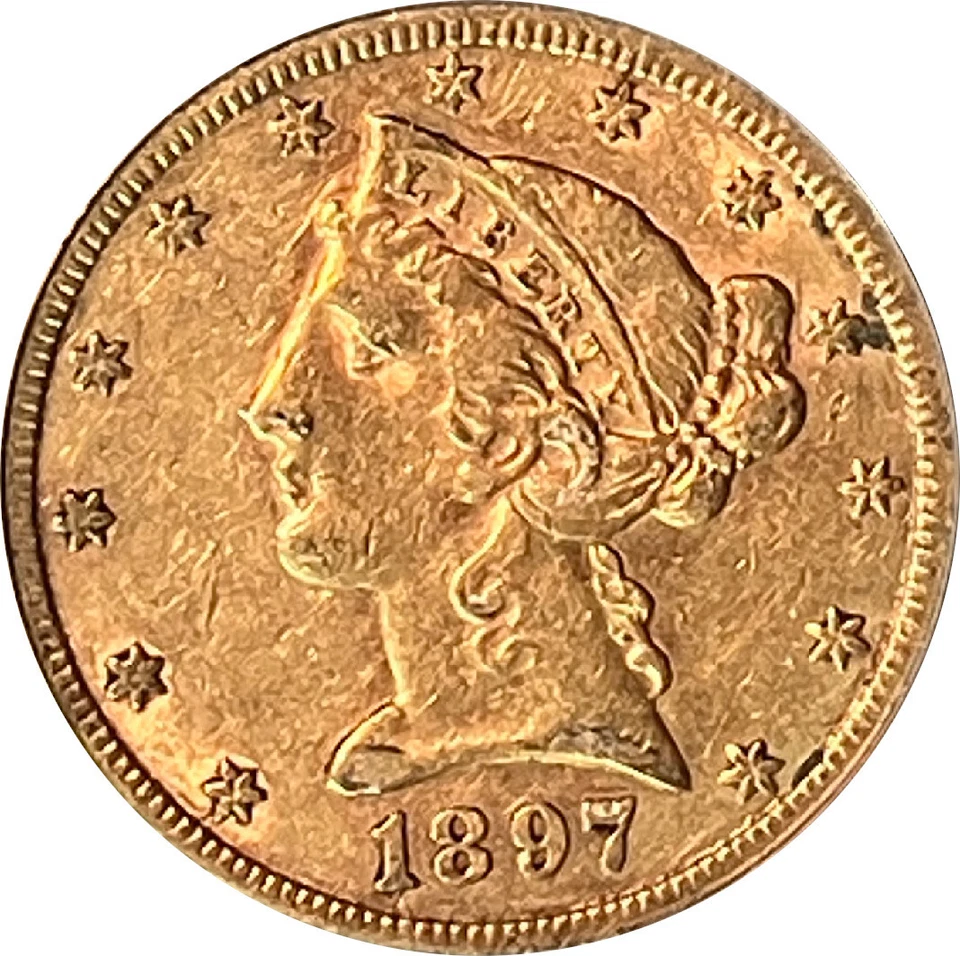 1897-S XF40 Liberty Half Eagle, PCGS 2576546 - Image 1 of 4