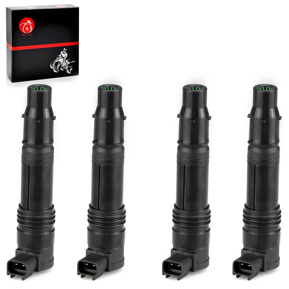 4 Ignition Coils for Kawasaki ZX1400 ZX1000 Ninja ZX-14 ZX-14R ZX14 ZX-10R 04-23 - Image 1 of 4