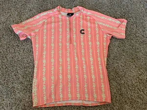 Cannondale 1/2 cremallera camisa de ciclismo mujer Pink L bolsillos traseros - Made In U.S.A - WOW! - Imagen 1 de 6