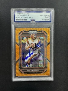 Ken Anderson signed Autogramm 2022 Orange Prizm /60 "1981 MVP" PSA/DNA Bengals - Bild 1 von 2