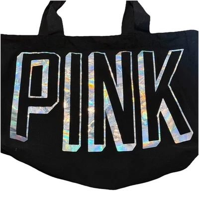 Bolso de Mano Grande Negro Marca ROSA Cartera de Lona con Bolsillo Interior. Foto 1 de 4