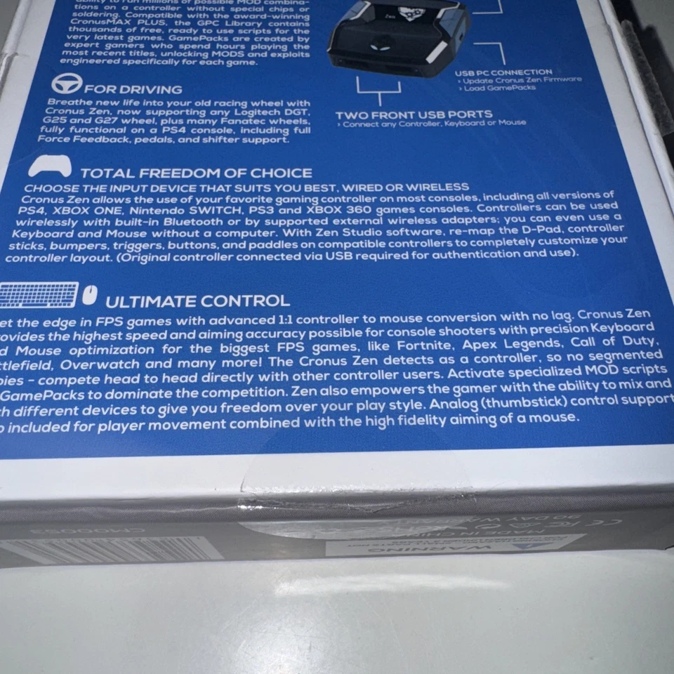 ✅Cronus Zen ❗Wie Neu 2025 USB-C Version ❗ PS4, PS5, Xbox, P3 & PC MIT DONGLE - Bild 1 von 1