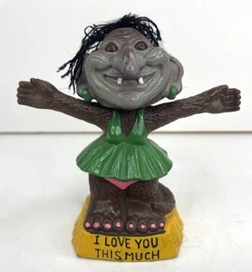 Vintage 1972 Russ Berries Bobblehead - I Love You This Much - Troll Vinyl Figure - Picture 1 of 7