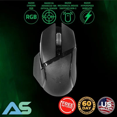 Razer Basilisk V3 X HyperSpeed Wireless Customizable RGB Gaming Mouse 18K DPI 🐍 - Image 1 of 4