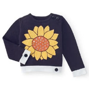 Gymboree Girls Sunflower Sequins Sweater Size 5 NWT - Picture 1 of 3