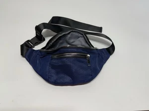 Marsupio donna uomo unisex viaggio sport blu navy con 3 tasche zip - Foto 1 di 3
