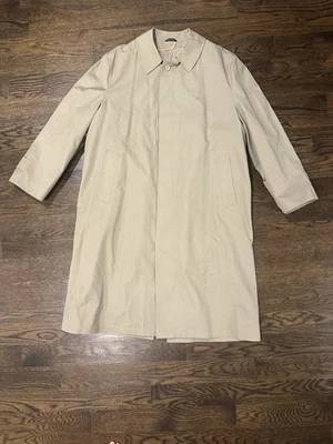 Silver Cloud Mens Tailored Trench Coat Over Coat With Thermolite Liner Size 44R - Image 1 of 4