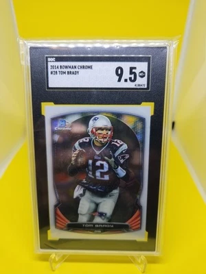 Bowman Chrome #28 2014 Tom Brady SGC 9,5 como nuevo Plus New England Patriots  Foto 1 de 2
