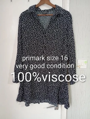 Ladies Ling Sleeve Tunic In Very Good Condition From Primark In Size 16 - Image 1 of 4