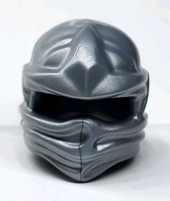 NUEVO LEGO® Minifigura Máscara Ninja Plana Plateada Ninjago Head Wrap Casco de Batalla Foto 1 de 2