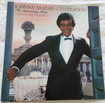 JOHNNY MATHIS Celebration the anniversary album 20 song vinyl LP record - Image 1 of 4
