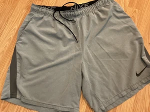Mens/ Nike Dri Fit Flex 8 Training Shorts in Diffused Grey Sz.XXL - Picture 1 of 3