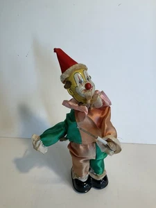 Vintage Blechspielzeug zum Aufziehen laufender Zirkus Clown hergestellt in Japan 9 Zoll groß - Bild 1 von 10