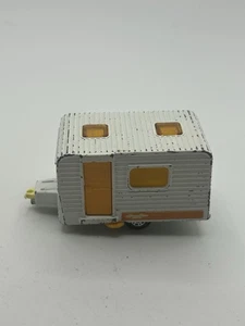 Vintage 1977 Matchbox Superfast Caravan Camper Trailer #31 England White - Picture 1 of 6
