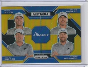 2024 PANINI PRIZM LIV GOLF GOLD PARALLEL SMASH McDOWELL KOKRAK BROOKS KOEPKA /10 - Picture 1 of 2