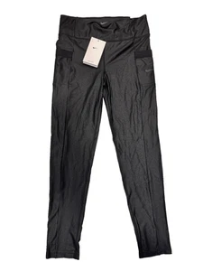Nike Dri-FIT One Girl's Leggings with Pockets [Black/Anthracite] *NWT SIZE L* - Picture 1 of 7