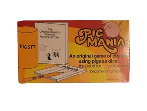 Sealed Box Vintage Pig Mania An original game of chance using pigs as dice 1977 - Picture 1 of 6