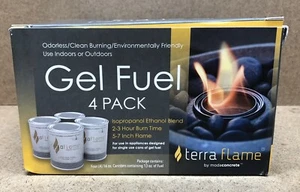 Terra Flame- Gel Fuel 4 Pack Brand New In the Box - Picture 1 of 8