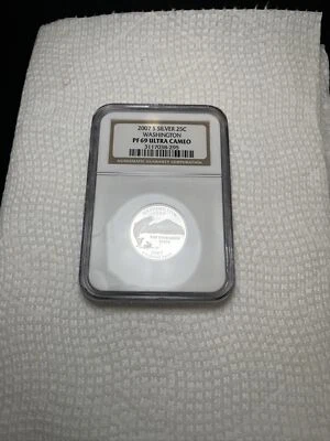2007 S State Quarter PF69 Ultra Cameo Washington NGC Certified - Image 1 of 4