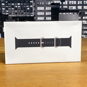 Apple Watch Ultra 2 Strap 49mm Black Ocean Band Natural Titanium Finish Sealed - Picture 1 of 17