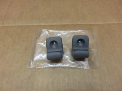 95 96 97 98 Nissan 240sx S14 BRAND NEW OEM SUN VISOR holder clips PAIR GRAY  - Image 1 of 2