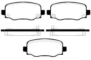 SATZ BREMSBELÄGE BREMSKLÖTZE FÜR E-SERIE MITSUBISHI DELICA L400 L200 - Bild 1 von 1