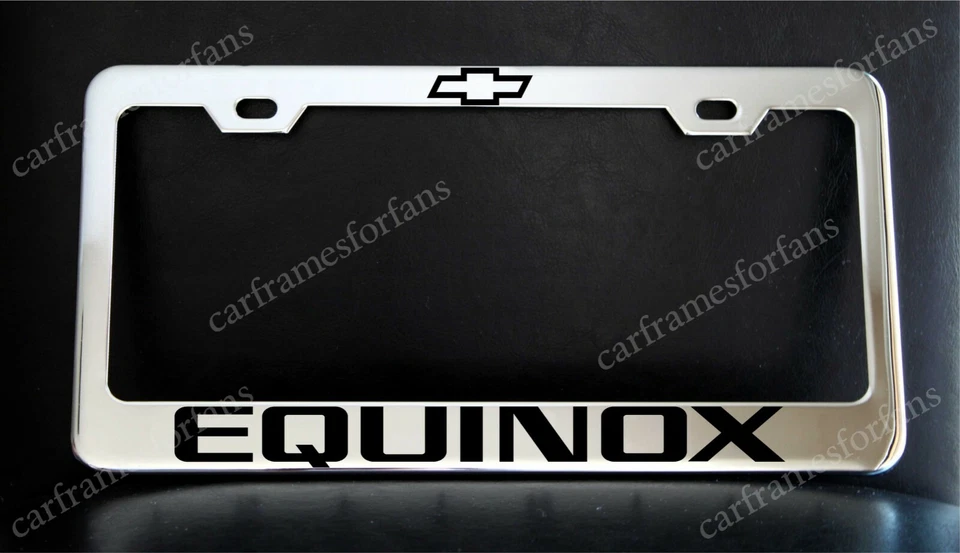 Chevrolet Equinox Chevy License Plate Frame - Premium Chrome Plated Metal - Image 1 of 1