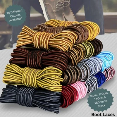 SMART LACES Cordones de botas redondos fuertes resistentes duraderos con cordones para botas de trabajo