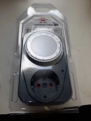 Brennenstuhl MC120 Steckdosentimer Countdown mechanisch Minuten  - Zeitschaltuhr - Bild 1 von 2