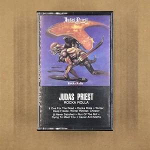 JUDAS PRIEST Cassette Tape 70s Metal ROCKA ROLLA ROB HALFORD GLENN TIPTON - Picture 1 of 5
