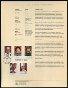 #4922-26 (49c) Celebrity Chefs Set of 5 Stamps USPS #1437 Souvenir Page FDC - Picture 1 of 1