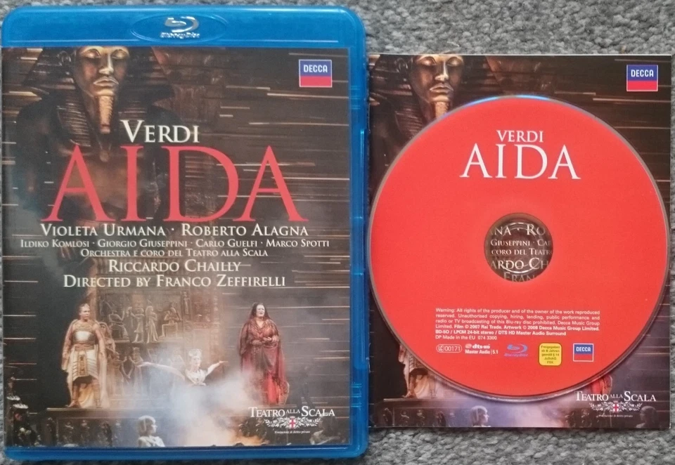 VERDI - AIDA (2006) (Rare Blu Ray, Includes Booklet, Franco Zeffirelli, Reg 0) - Image 1 of 1