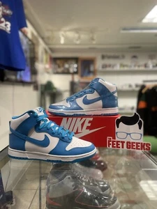 Size 9.5 - Nike Dunk High Retro Laser Blue 2022 - Picture 1 of 4