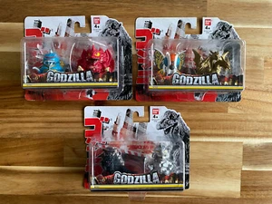 Godzilla Chibi Godzilla & Mechagodzilla Mini Figur 2-Pack Bandai Komplettsatz 3 - Bild 1 von 2