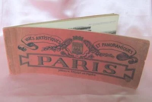 ANTIQUE PHOTO ALBUM w/LANDMARK PHOTOS PARIS FRANCE - Picture 1 of 12