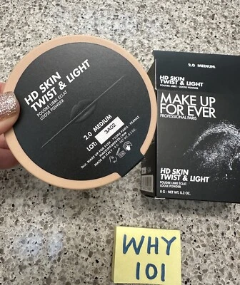 Make Up For Ever HD Skin Twist & Light Loose Powder 2.0 MED. .2oz/8G FULL SZ $45 - Image 1 of 4