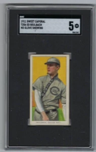 1909 T206 baseball card Ed Reulbach Chicago Cubs graded SGC 5 Sweet Caporal - Foto 1 di 2
